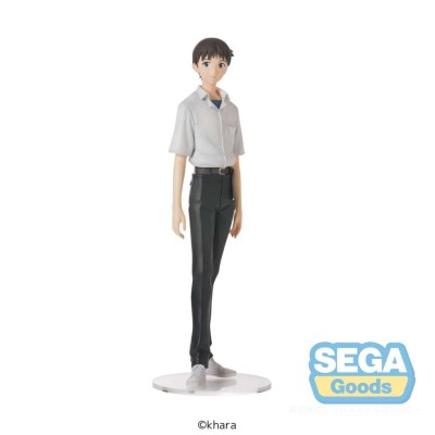 SEGA GOODS REBUILD OF EVANGELION SHINJI IKARI UNIFORM HIGH PREMIUM STATUE PVC FIGURE