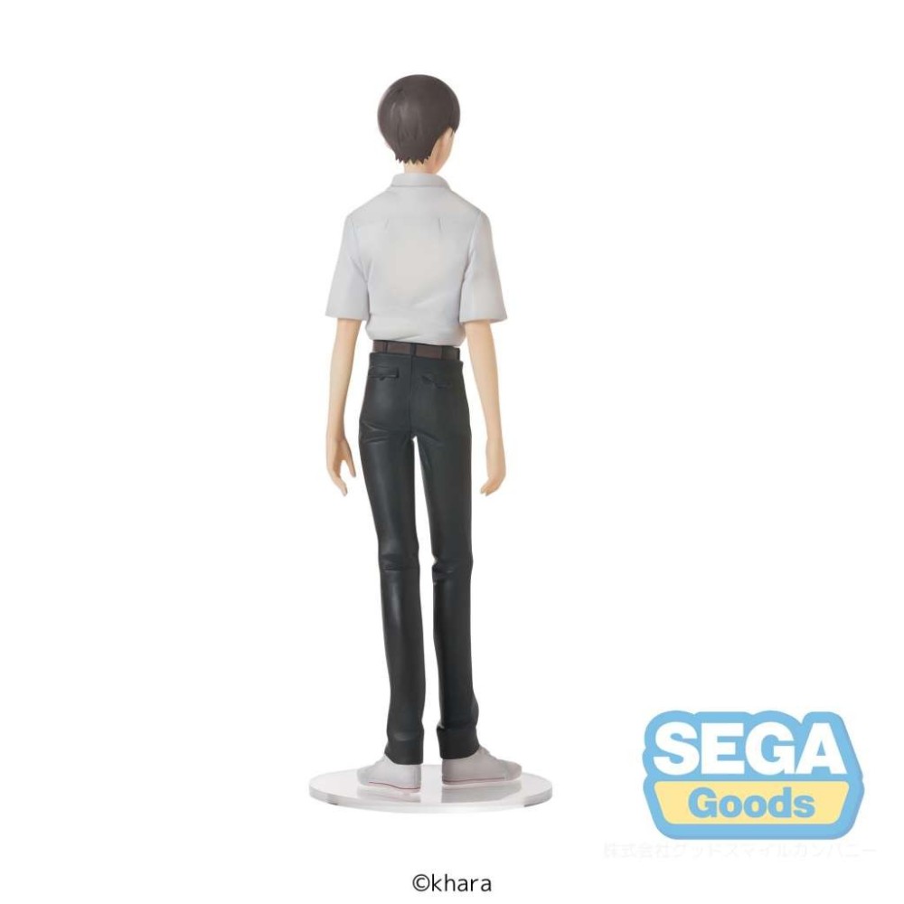 SEGA GOODS REBUILD OF EVANGELION SHINJI IKARI UNIFORM HIGH PREMIUM STATUE PVC FIGURE