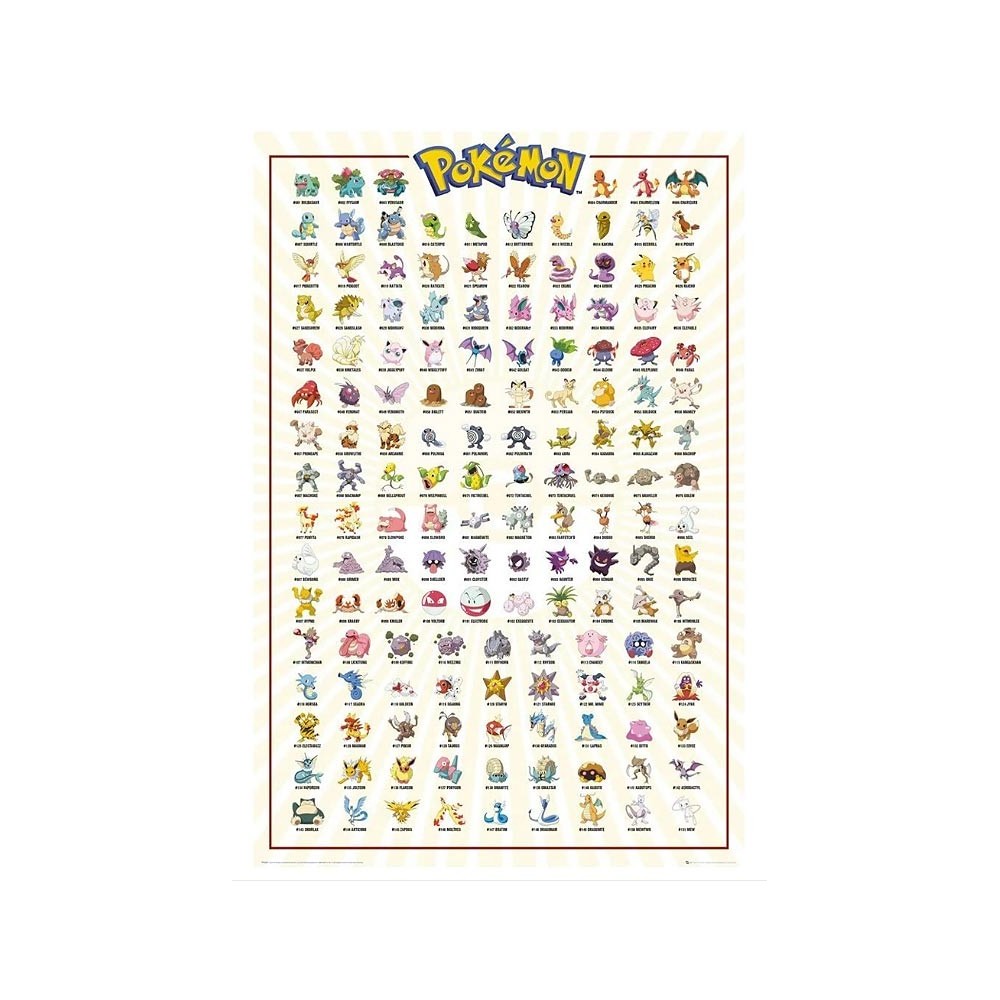 POKEMON KANTO REGION MAXI POSTER 91X61CM GB EYE