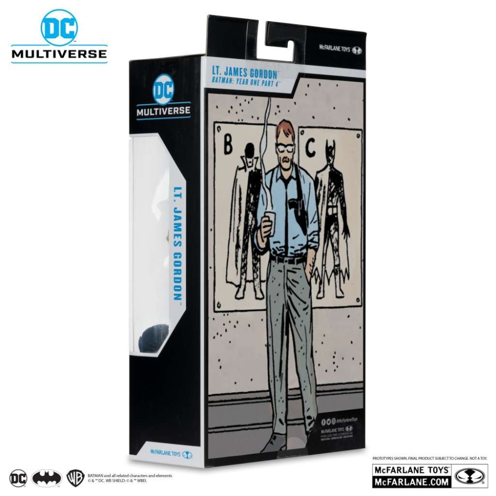 DC MULTIVERSE BATMAN YEAR COMMISSIONER GORDON ONE GOLD LABEL ACTION FIGURE MC FARLANE