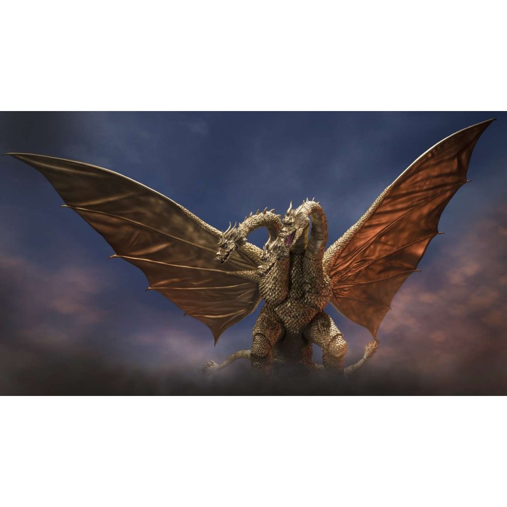 BANDAI GODZILLA KING GHIDORAH 1972 S.H. MONSTERARTS SERIES FIGUARTS PVC ACTION FIGURE