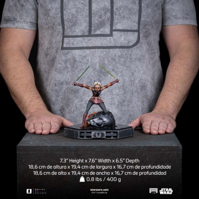 STAR WARS THE CLONE WARS AHSOKA TANO ART SCALE 1/10 STATUA FIGURE IRON STUDIOS