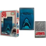 JAWS LO SQUALO 50TH ANNIVERSARY MOVIE POSTER LINGOTTO IN METALLO FANATTIK