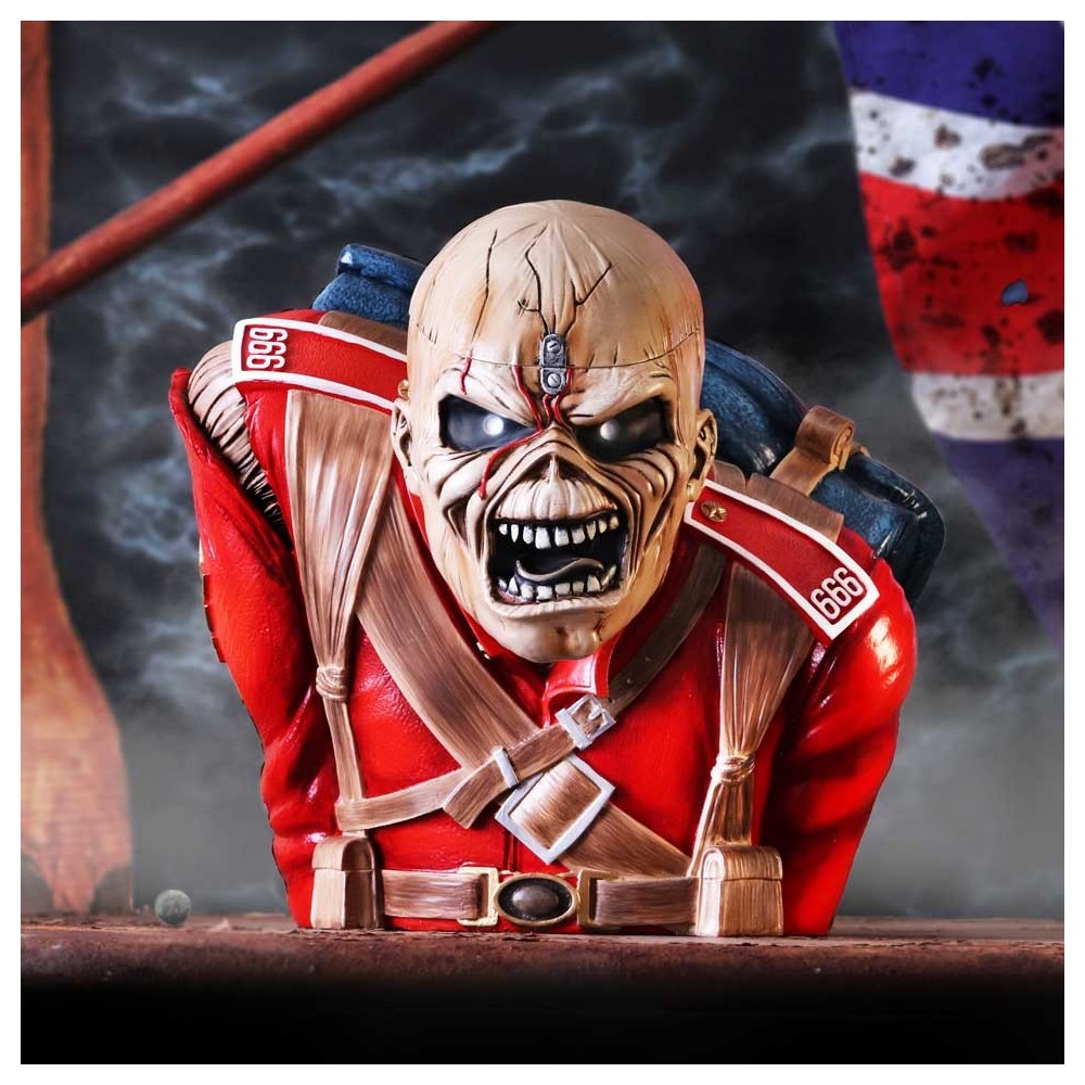 IRON MAIDEN THE TROOPER EDDIE BUST BOX FIGURE NEMESIS NOW