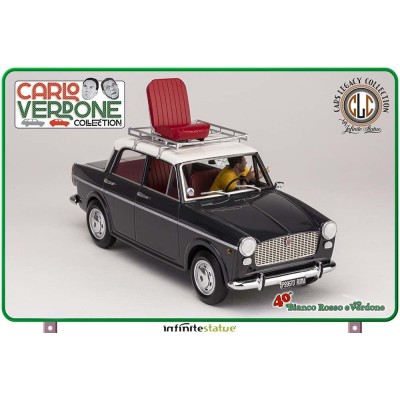 BIANCO ROSSO E VERDONE MIMMO SU FIAT 1100 1/18 SCALE FIGURE REPLICA INFINITE STATUE