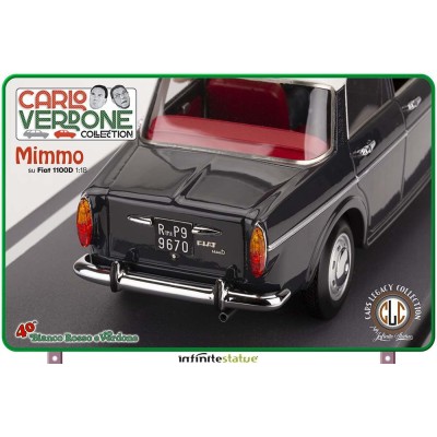 BIANCO ROSSO E VERDONE MIMMO SU FIAT 1100 1/18 SCALE FIGURE REPLICA INFINITE STATUE