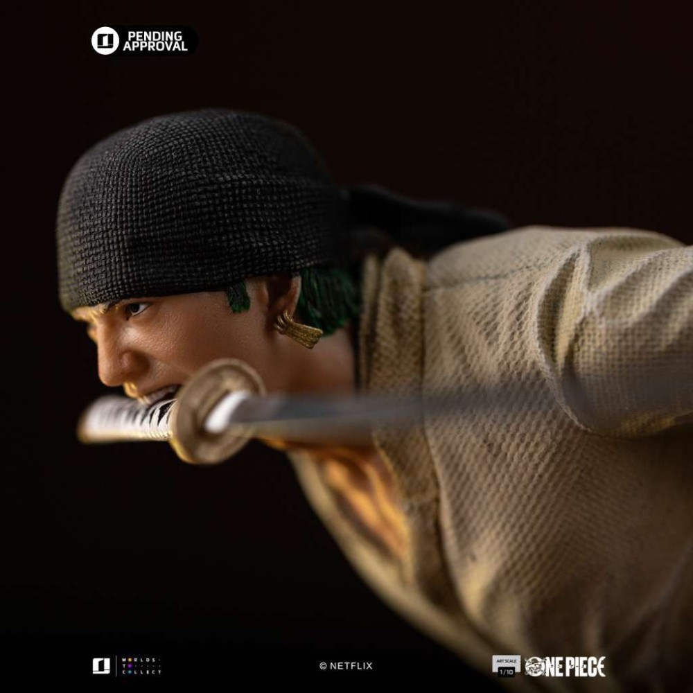 ONE PIECE NETFLIX RORONOA ZORO ART SCALE 1/10 STATUA FIGURE IRON STUDIOS