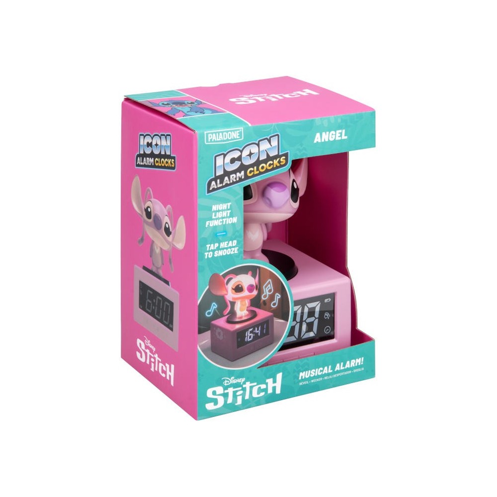 PALADONE PRODUCTS DISNEY STITCH ICON ALARM CLOCKS ANGEL NIGHT LIGHT