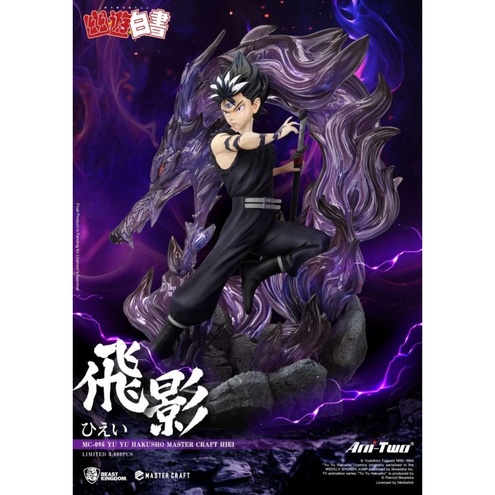 YU YU HAKUSHO HIEI MASTER CRAFT STATUA RESINA FIGURE BEAST KINGDOM