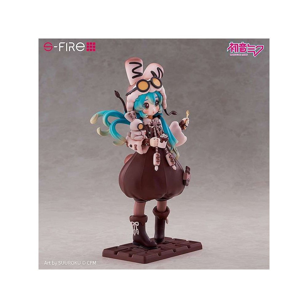 SEGA GOODS HATSUNE MIKU MARSHMALLOW HOT COCOA S-FIRE SERIES PVC FIGURE STATUE