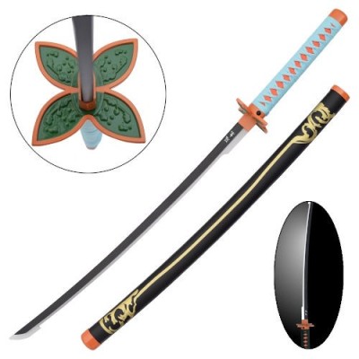 DEMON SLAYER SHINOBU KOCHOU KATANA FODERO NERO A LED REPLICA 104CM