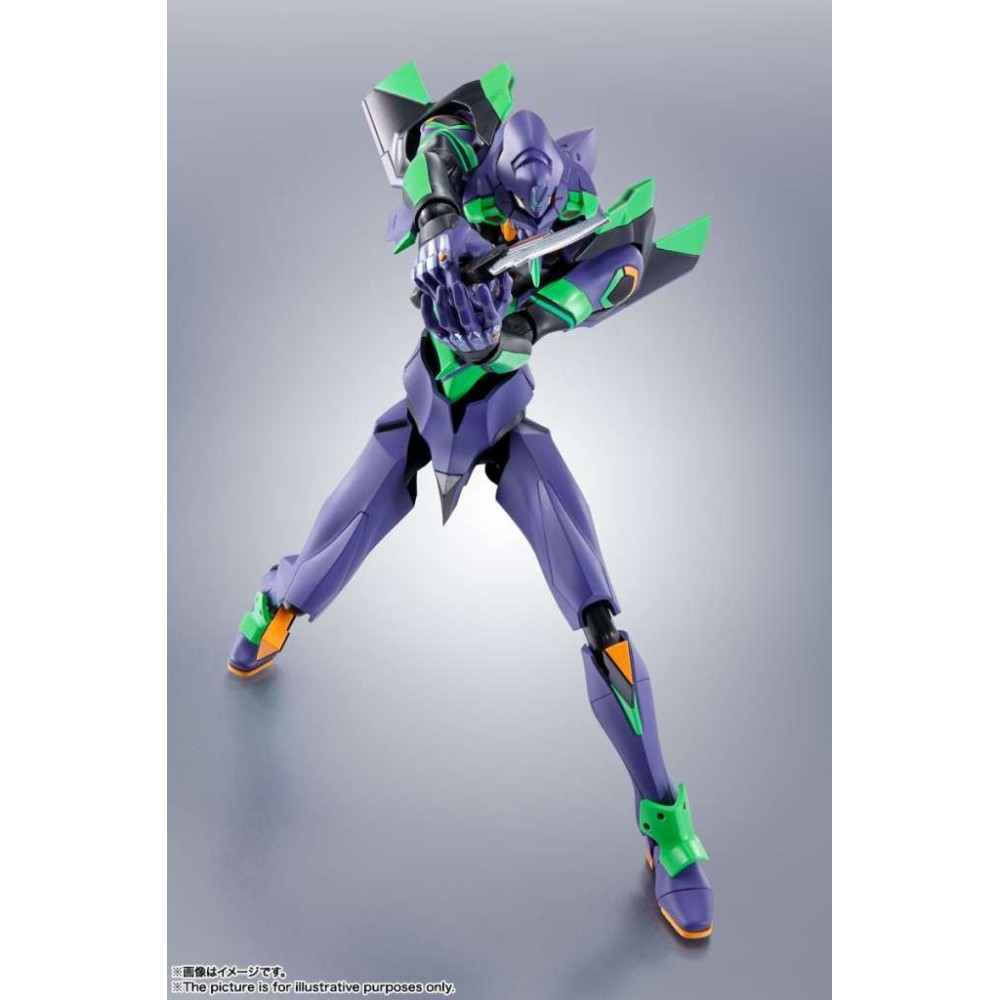 BANDAI THE ROBOT SPIRITS EVANGELION EVA 01 SPEAR OF CASSIUS NEW COLOR ACTION FIGURE