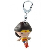 WONDER WOMAN CHIBI PVC KEYCHAIN PORTACHIAVI KEYRING PLASTOY