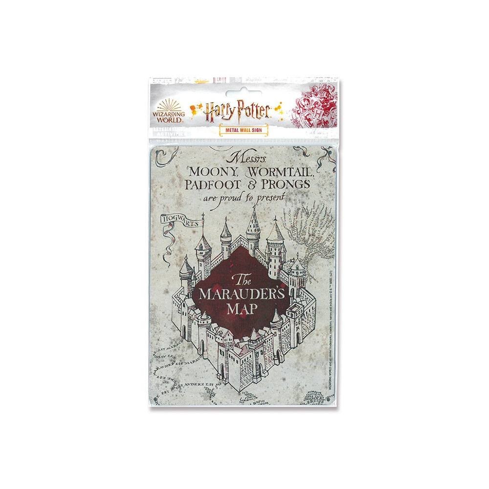 LOGOSHIRT HARRY POTTER THE MARAUDER'S MAP TIN SIGN 15 X 21 CM