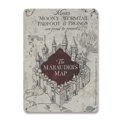 HARRY POTTER THE MARAUDER'S MAP TIN SIGN TARGA 15 X 21 CM LOGOSHIRT