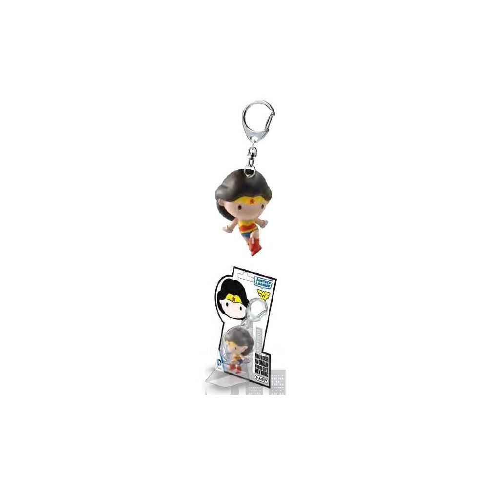 WONDER WOMAN CHIBI PVC KEYCHAIN PORTACHIAVI KEYRING PLASTOY
