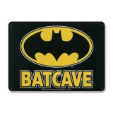 LOGOSHIRT BATMAN LOGO BATCAVE TIN SIGN 15 X 21 CM