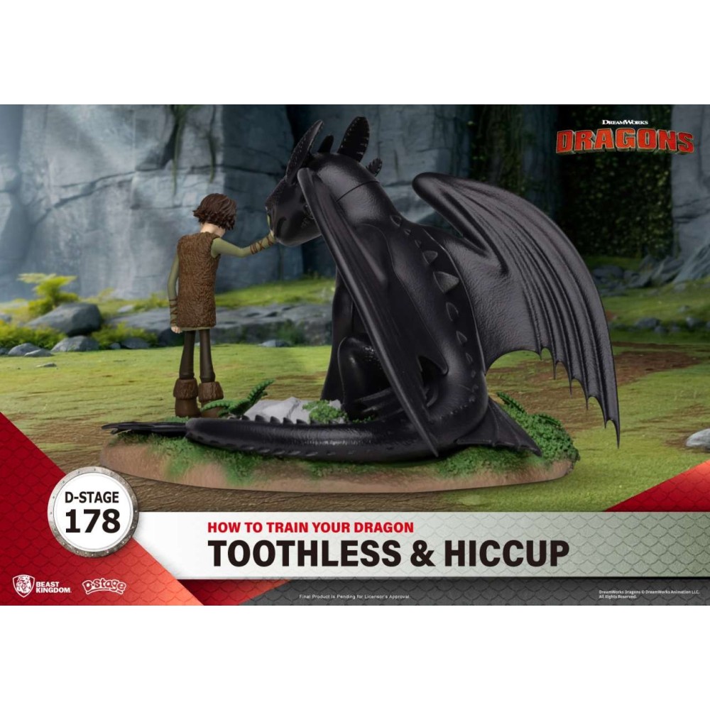 D-STAGE DRAGON TRAINER TOOTHLESS & HICCUP STATUA FIGURE DIORAMA BEAST KINGDOM