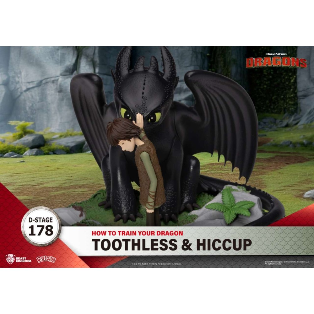 D-STAGE DRAGON TRAINER TOOTHLESS & HICCUP STATUA FIGURE DIORAMA BEAST KINGDOM