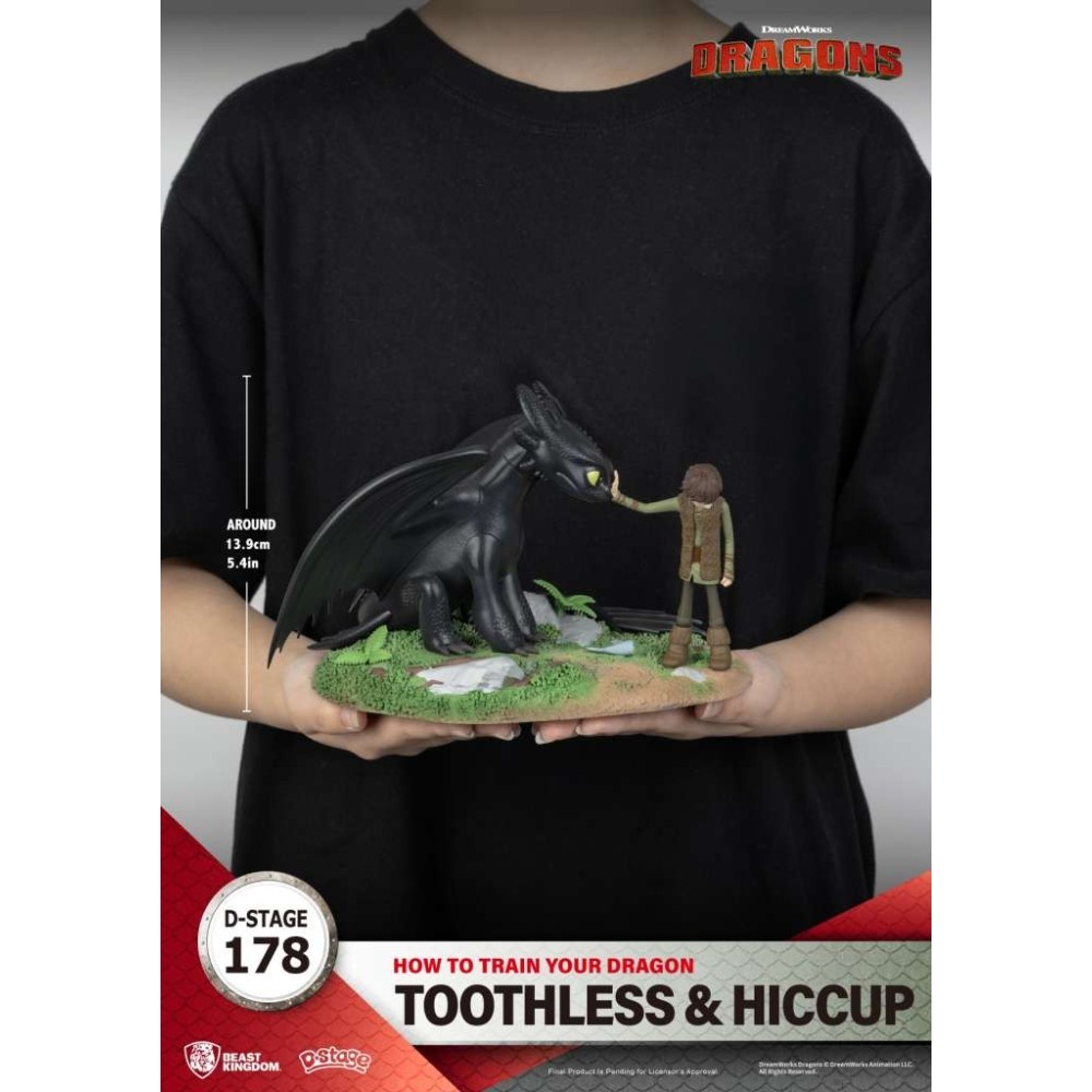 D-STAGE DRAGON TRAINER TOOTHLESS & HICCUP STATUA FIGURE DIORAMA BEAST KINGDOM