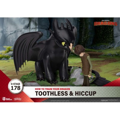 D-STAGE DRAGON TRAINER TOOTHLESS & HICCUP STATUA FIGURE DIORAMA BEAST KINGDOM