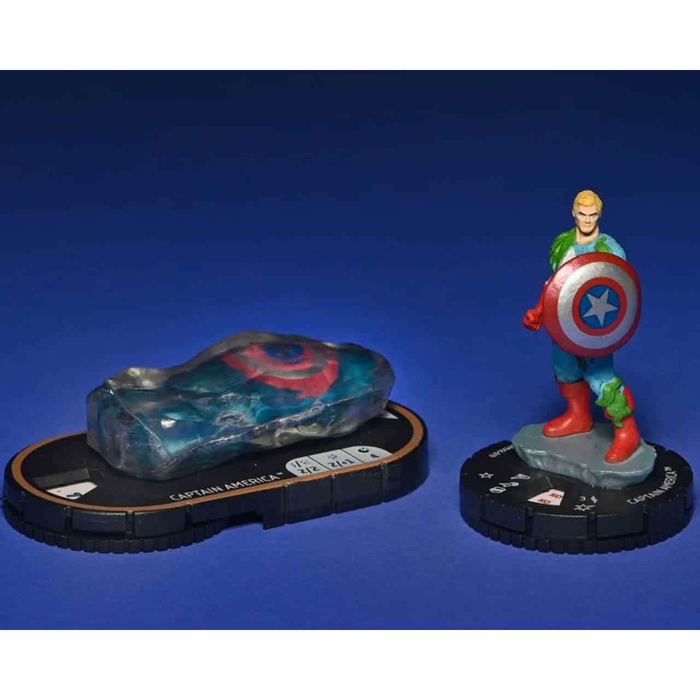 WIZKIDS MARVEL COMICS HEROCLIX ICONIX CAPTAIN AMERICA FROM ICE 2X PVC MINI FIGURES