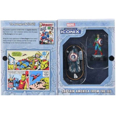 MARVEL COMICS HEROCLIX ICONIX CAPTAIN AMERICA FROM ICE MINI FIGURE WIZKIDS