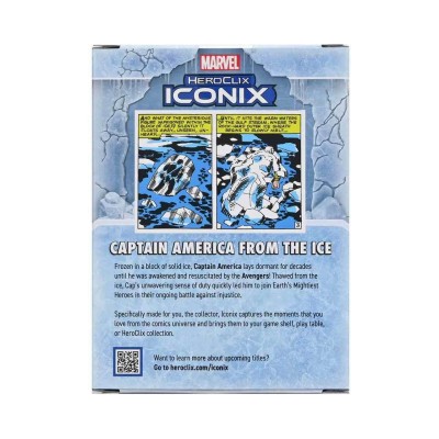 MARVEL COMICS HEROCLIX ICONIX CAPTAIN AMERICA FROM ICE MINI FIGURE WIZKIDS