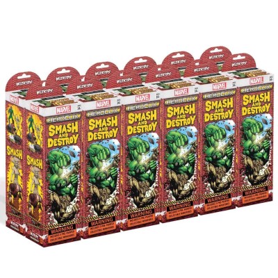 MARVEL COMICS HEROCLIX SMASH & DESTROY 12X BOOSTER BRICK WIZKIDS