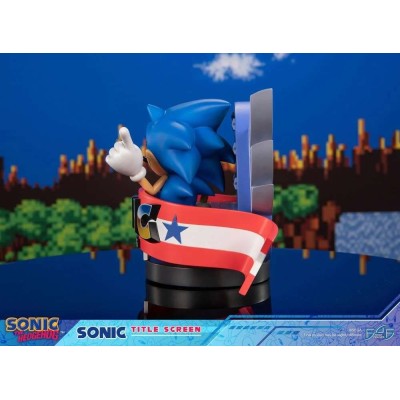 SONIC THE HEDGEHOG TITLE SCREEN STATUA FIGURE FIRST4FIGURES