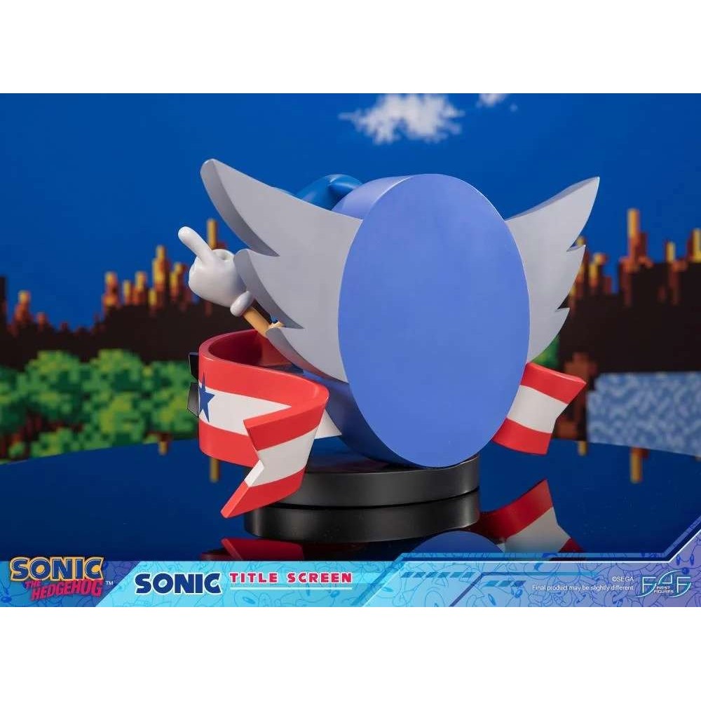 SONIC THE HEDGEHOG TITLE SCREEN STATUA FIGURE FIRST4FIGURES