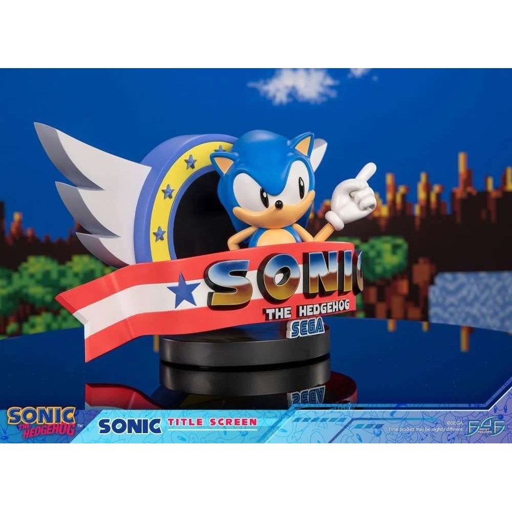FIRST4FIGURES SONIC THE HEDGEHOG TITLE SCREEN STATUE RESIN FIGURE