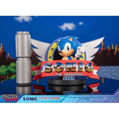 FIRST4FIGURES SONIC THE HEDGEHOG TITLE SCREEN STATUE RESIN FIGURE