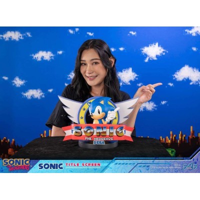 SONIC THE HEDGEHOG TITLE SCREEN STATUA FIGURE FIRST4FIGURES