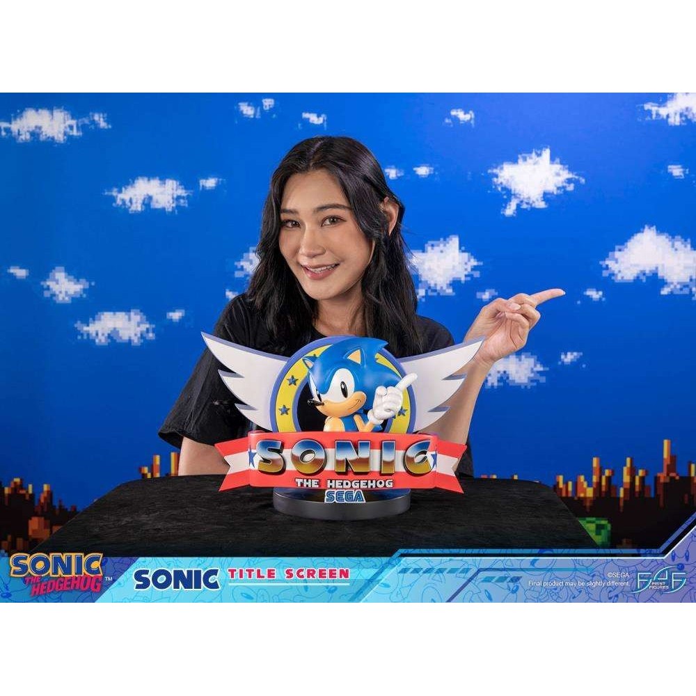 SONIC THE HEDGEHOG TITLE SCREEN STATUA FIGURE FIRST4FIGURES