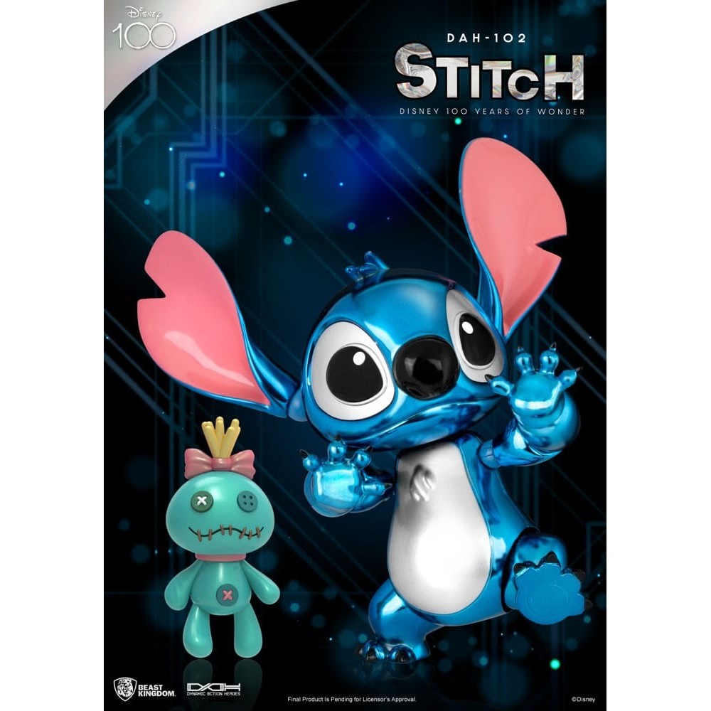 DISNEY 100 YEARS OF WONDER STITCH DAH-102 ACTION FIGURE BEAST KINGDOM