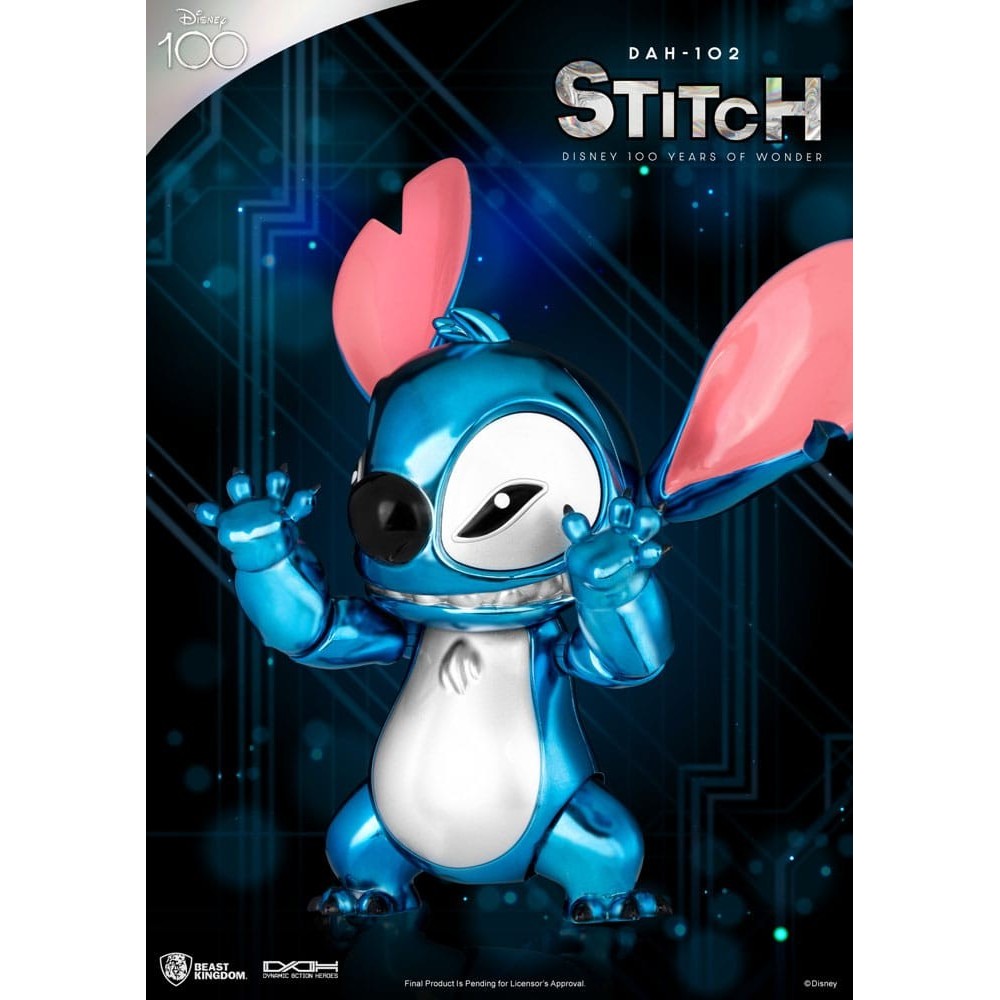 DISNEY 100 YEARS OF WONDER STITCH DAH-102 ACTION FIGURE BEAST KINGDOM