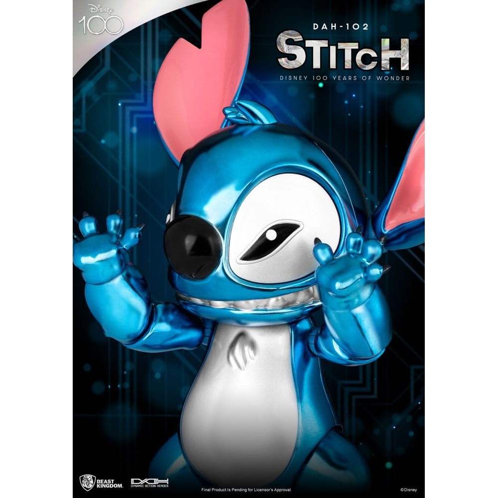 DISNEY 100 YEARS OF WONDER STITCH DAH-102 ACTION FIGURE BEAST KINGDOM