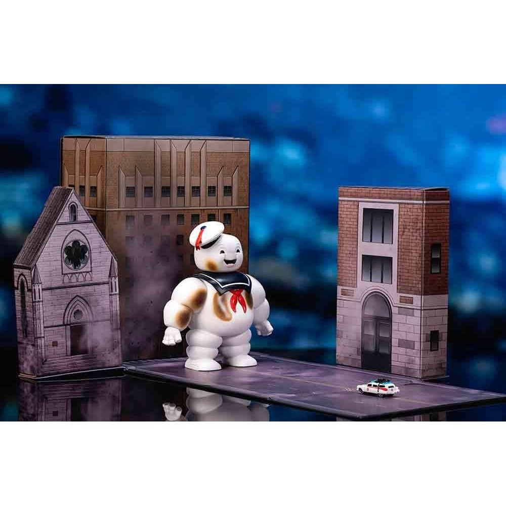 GHOSTBUSTERS ECTO-1 STAY PUFT DIORAMA NANO SCENE REPLICA JADA TOYS