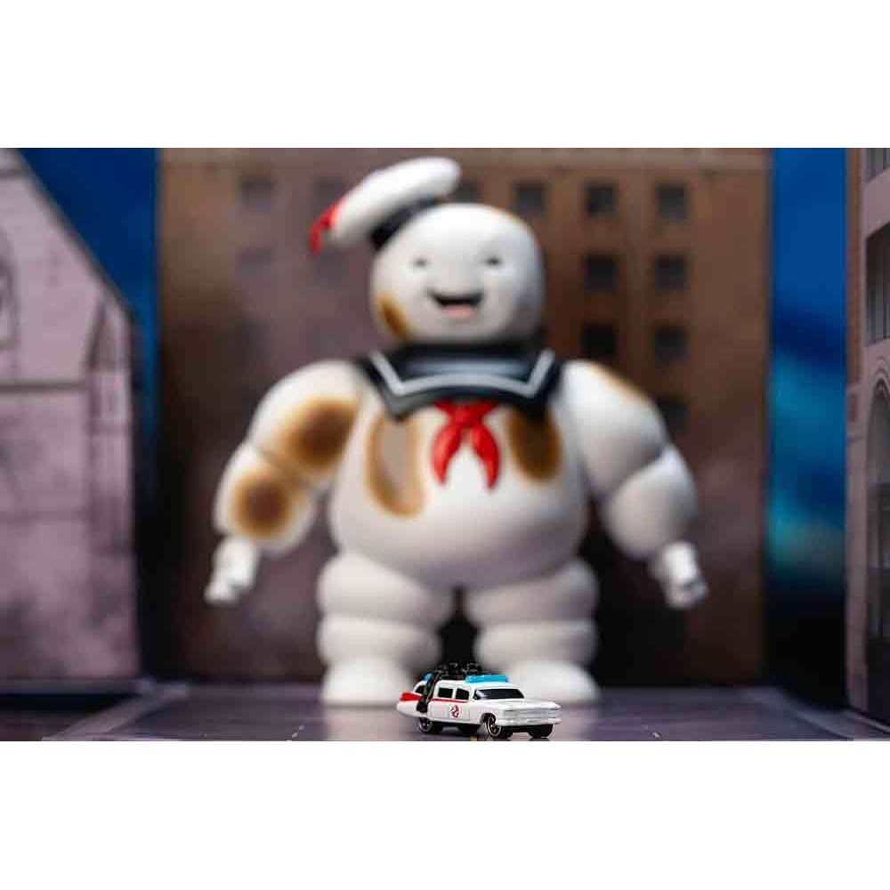 GHOSTBUSTERS ECTO-1 STAY PUFT DIORAMA NANO SCENE REPLICA JADA TOYS