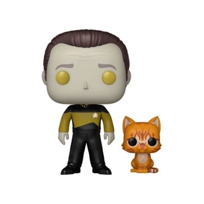 FUNKO POP! STAR TREK DATA WITH SPOT BOBBLE HEAD FIGURE FUNKO