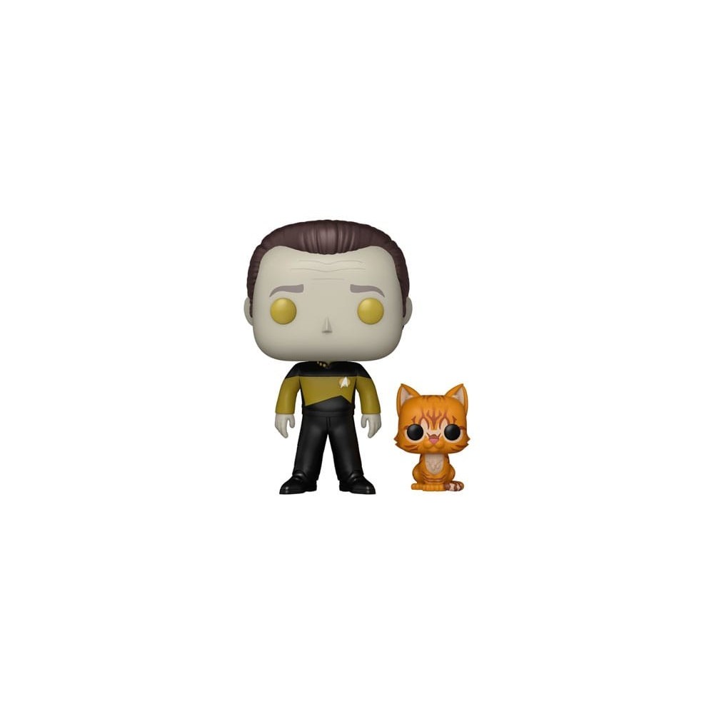 FUNKO POP! STAR TREK DATA WITH SPOT BOBBLE HEAD FIGURE FUNKO