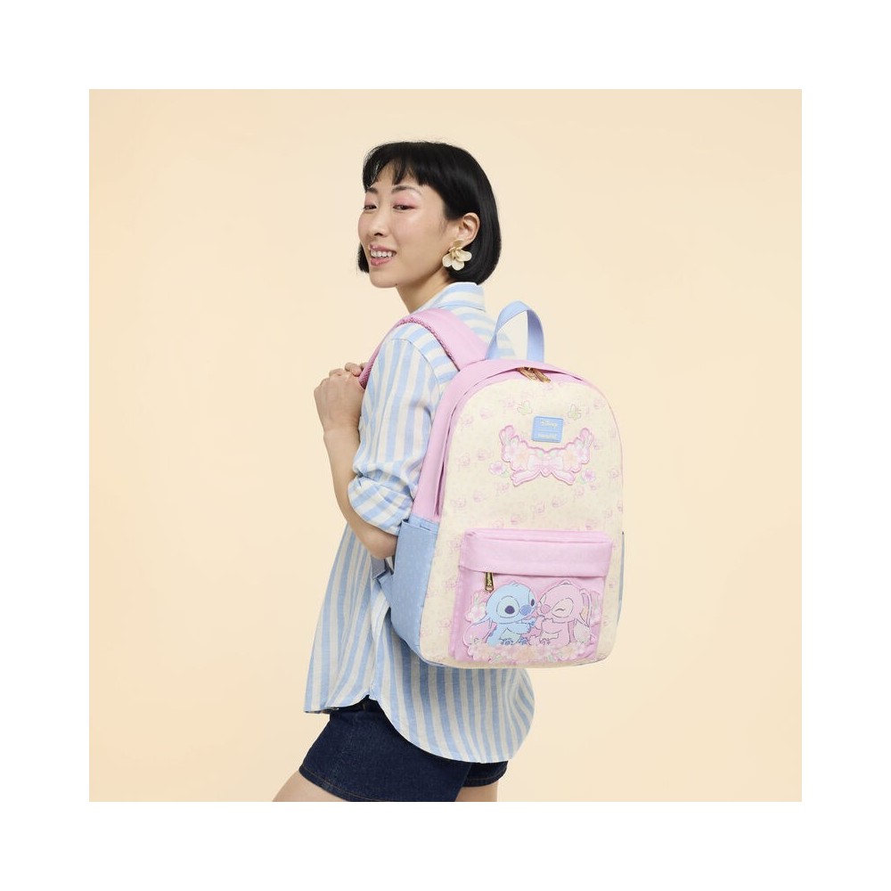 DISNEY STITCH ED ANGEL ALL OVER PRINT ZAINO LOUNGEFLY