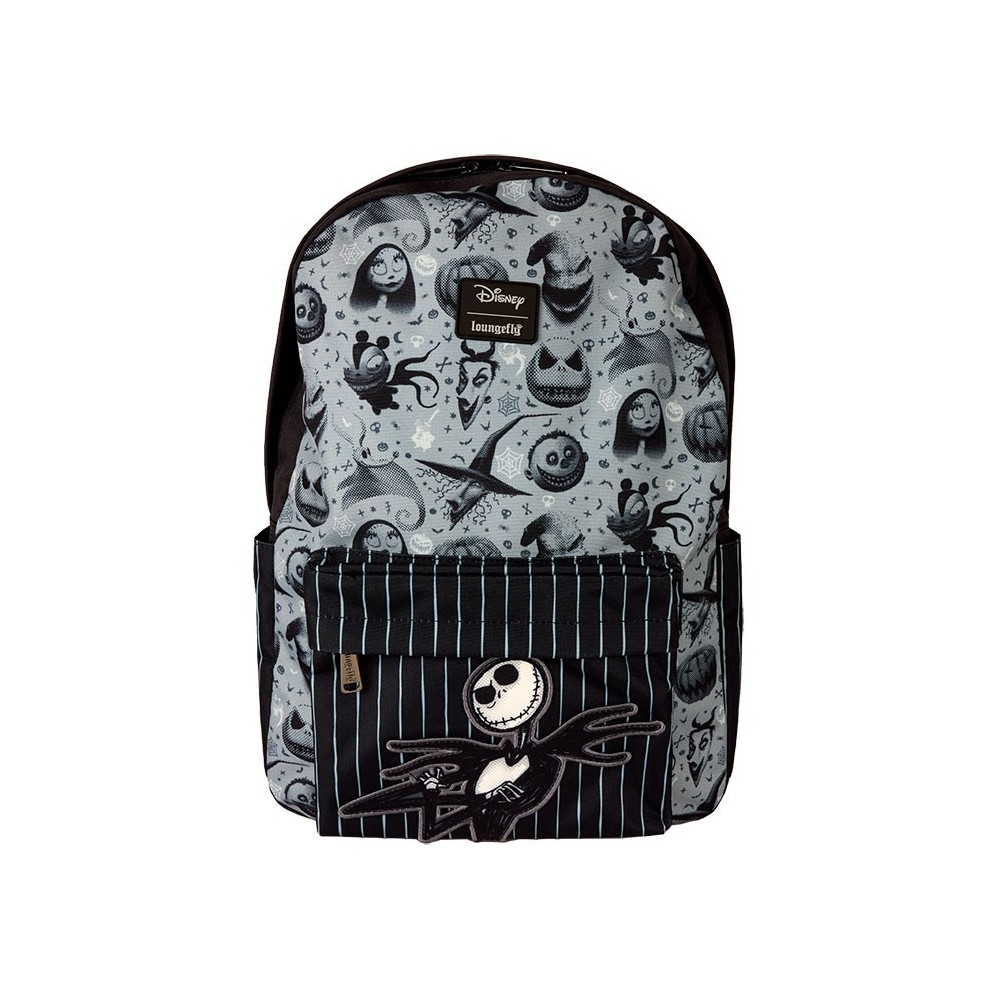LOUNGEFLY THE NIGHTMARE BEFORE CHRISTMAS ALL OVER PRINT NYOL FULL SIZE BACKPACK