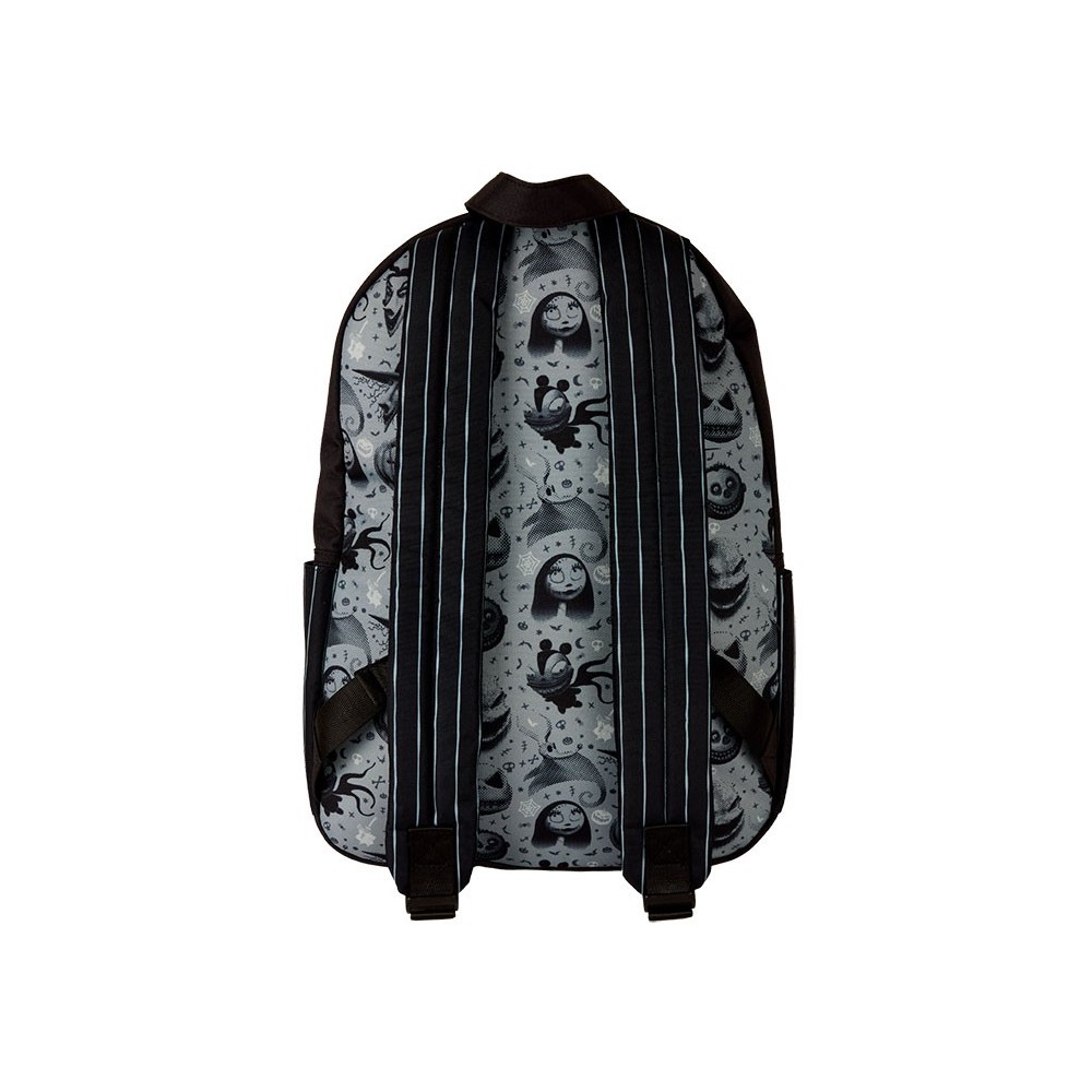 LOUNGEFLY THE NIGHTMARE BEFORE CHRISTMAS ALL OVER PRINT NYOL FULL SIZE BACKPACK