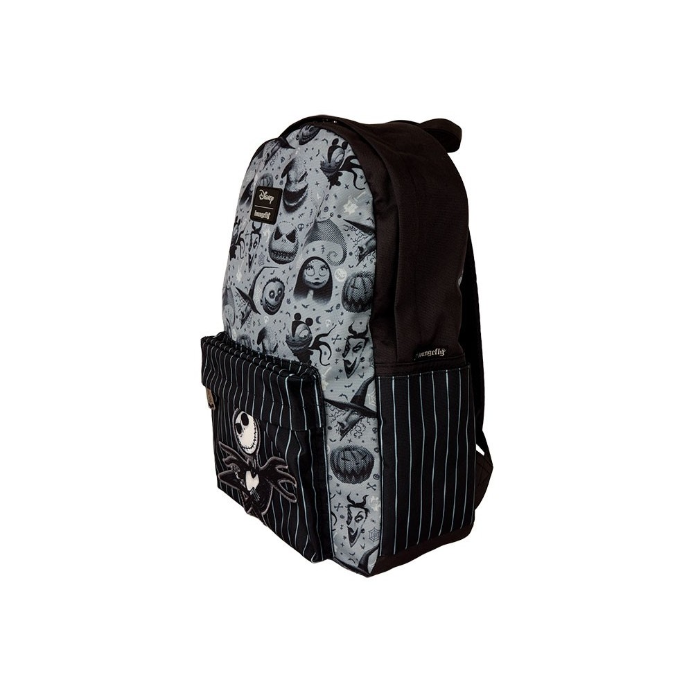 LOUNGEFLY THE NIGHTMARE BEFORE CHRISTMAS ALL OVER PRINT NYOL FULL SIZE BACKPACK