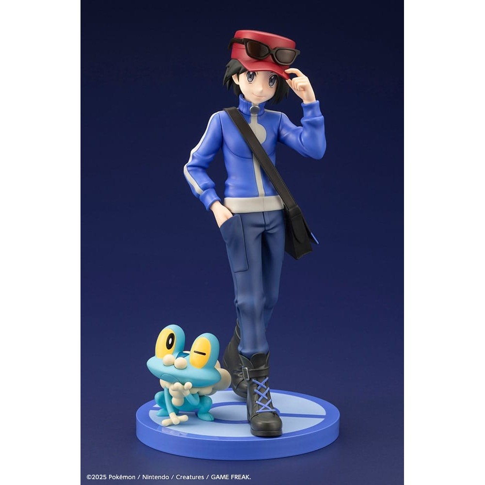 POKEMON CALEM & FROAKIE ARTFXJ STATUA 1/8 FIGURE KOTOBUKIYA