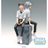SEGA GOODS REBUILD OF EVANGELION SHINJI E KAWORU LUMINASTA SHINJI STATUA FIGURE