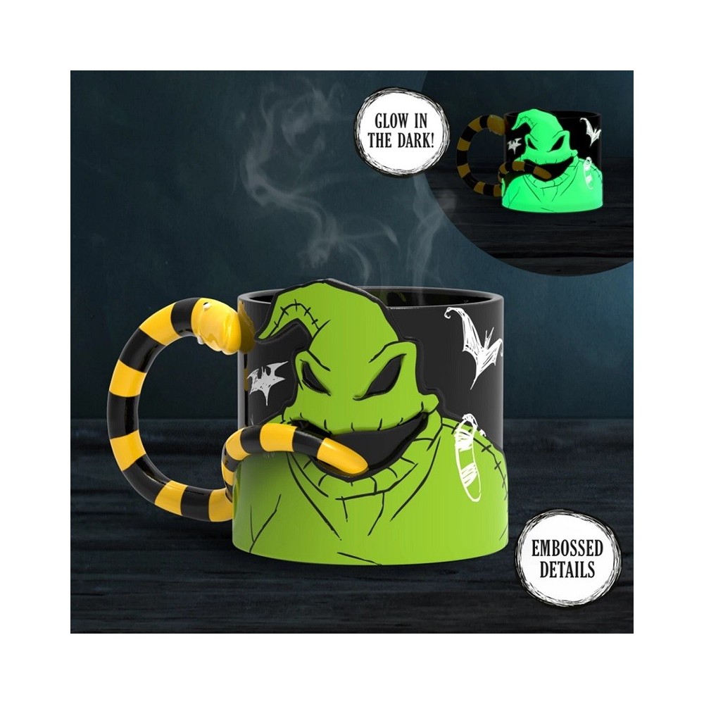 THE NIGHTMARE BEFORE CHRISTMAS OOGIE BOOGIE GLOW IN THE DARK TAZZA 3D 400ML PALADONE PRODUCTS
