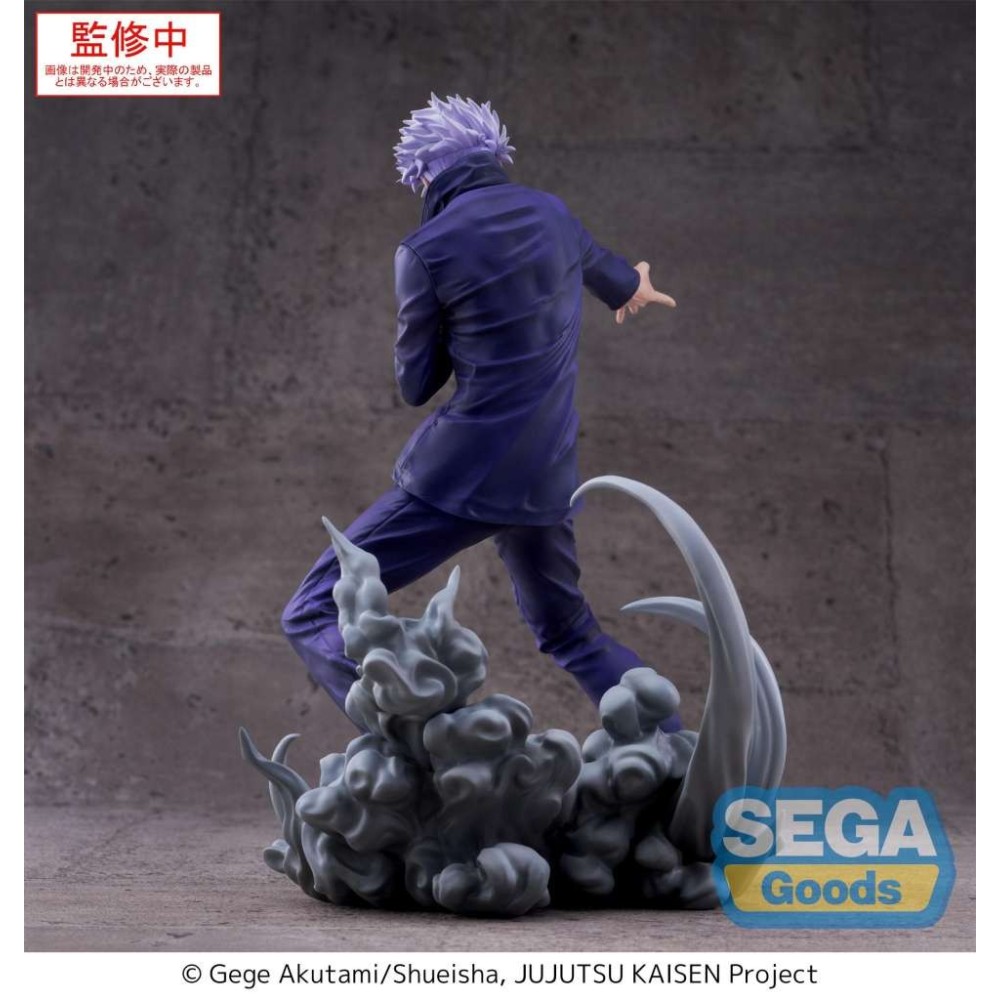 SEGA GOODS JUJUTSU KAISEN SATORU GOJO HOLLOW PURPLE LUMINASTA PVC STATUE FIGURE